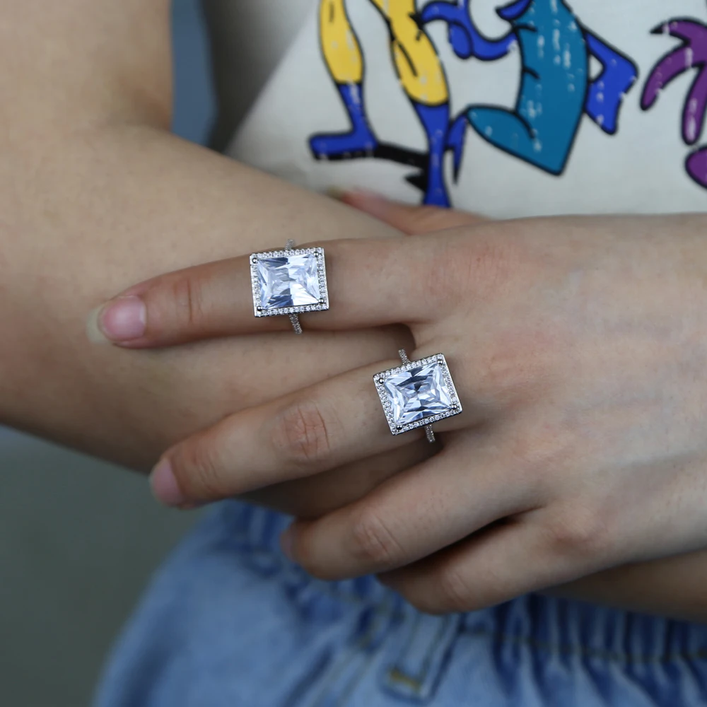 2021 розовое розово-Полный cz обручальное кольцо цвета розового золота цвет розовый