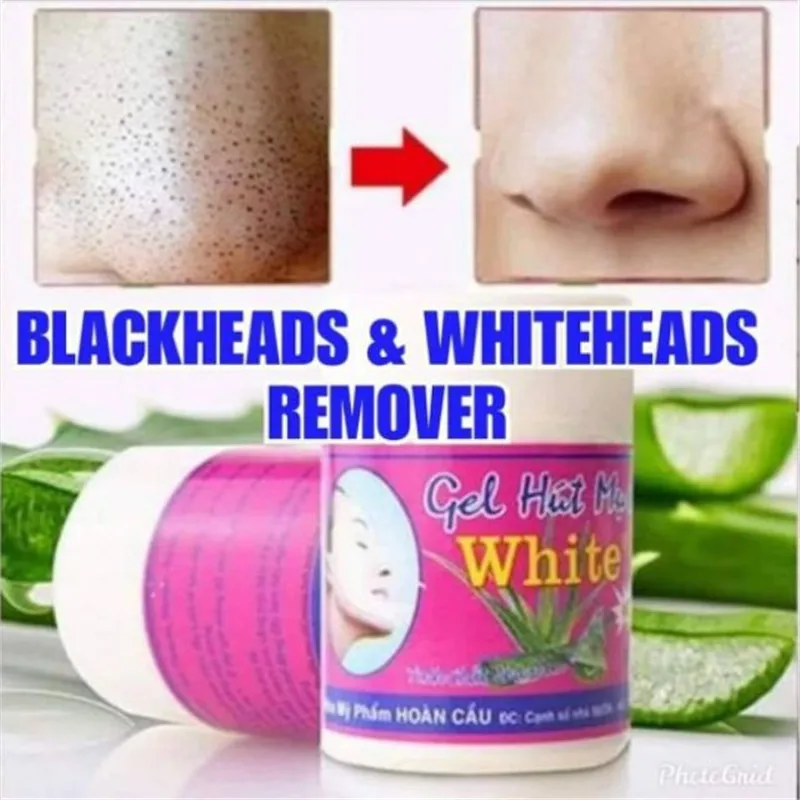 Средство для удаления черных точек на носу с белыми блестками |