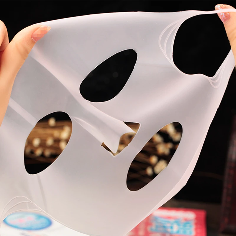 

Silicone Face Mask Sheet Anti-off Mask Ear Fixed Reusable Face Mask Skin Care Tool Prevent Water Evaporating Face Care TSLM1