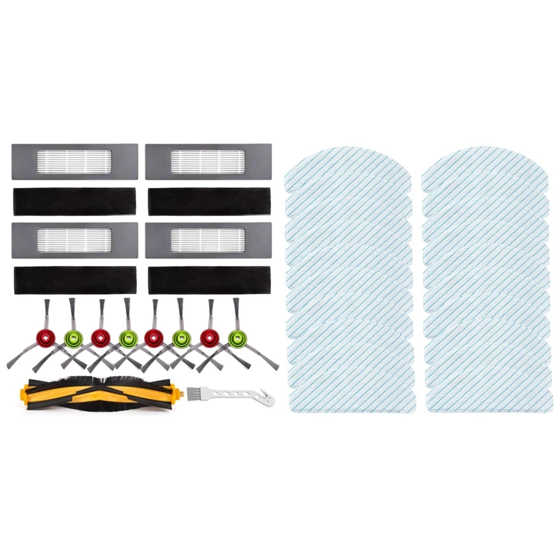 

2 Set Vacuum Cleaner Parts: 1 Set Brushes Filters Replacement Part Kit & 1 Set Strong Rag