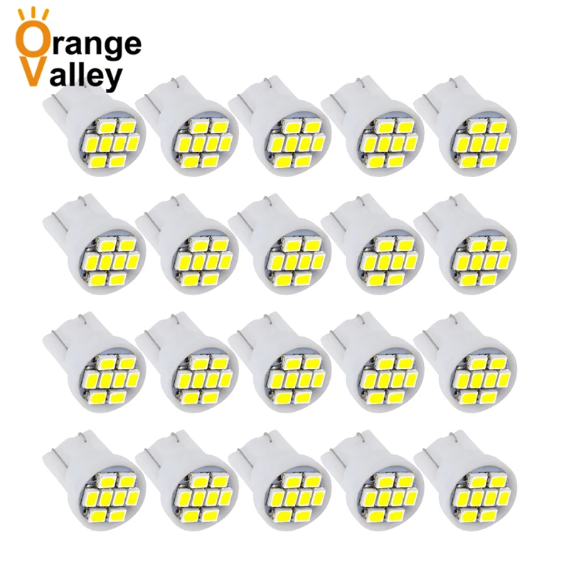 

20 шт Высокое качество T10 1206 SMD 3020 8 светодиодный 194 168 192 W5W Авто белые женские туфли на платформе лампа Светильник лампы DC12V
