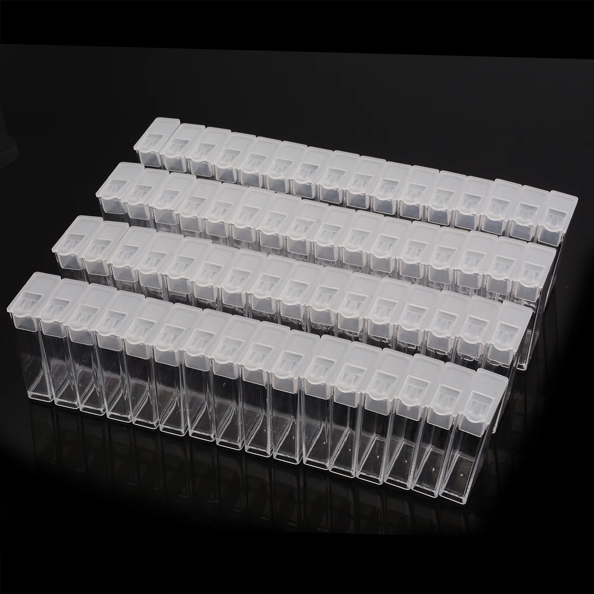 Прозрачная 64 слота решетка коробка для хранения и наклейки алмазная живопись