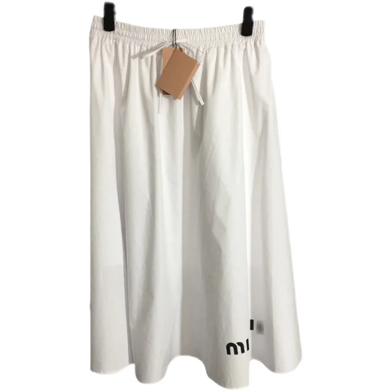 

Big-name summer satin 3D printing ladies elastic waist pleated skirt2021New ladies fashion party all-match high waist puff skirt