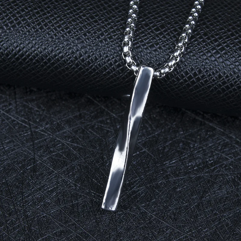 

HNSP Fashion Long Sticks Pendant Chain Necklace For Men Male Gift Wholesale