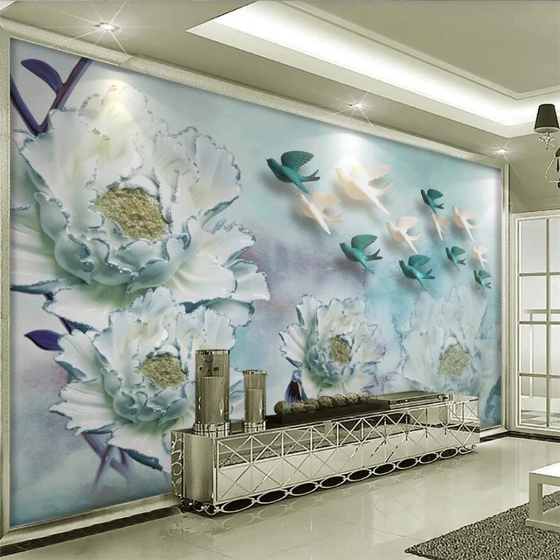 Wellyu пользовательские Настенные обои для спальни стены 3d модные элегантные