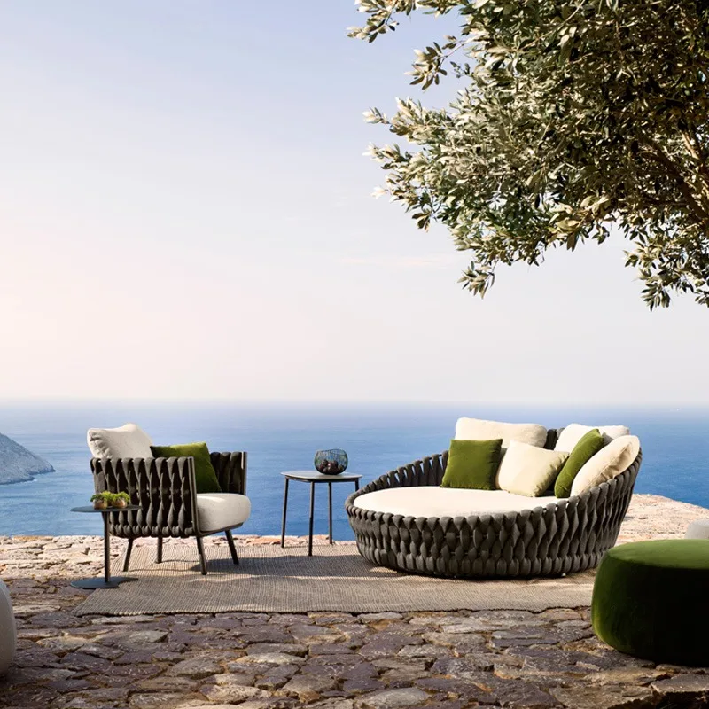 Патио уличная мебель солнце комната досуг диван из ротанга стул|Наборы для сада| |