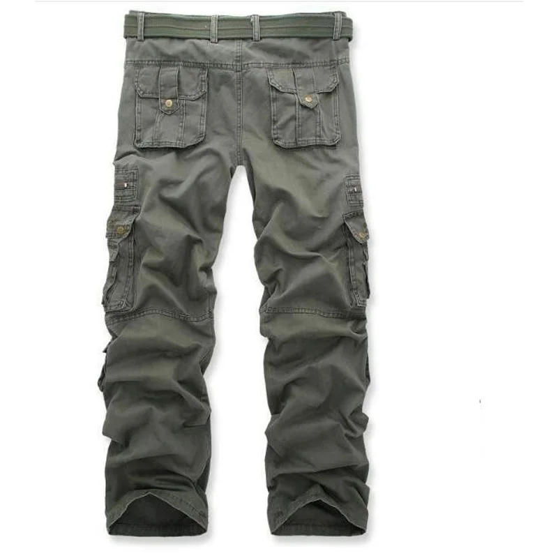 Брюки-карго мужские с множеством карманов мешковатые Хлопковые Штаны