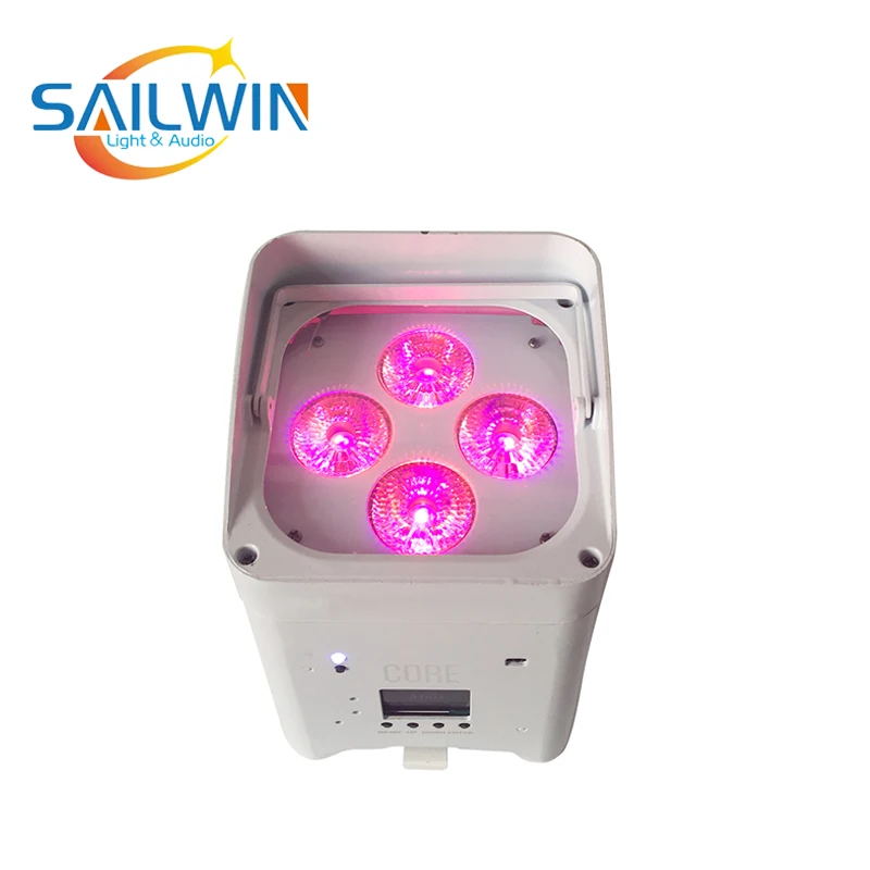 Sailwin 4x18 Вт RGBAW УФ перезаряжаемый аккумулятор WIFI мобильный умный светодиодный