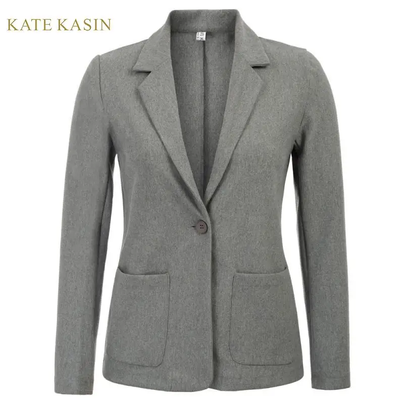 Женский деловой Блейзер Kate Kasin блейзер на одной пуговице офисный стильный пиджак