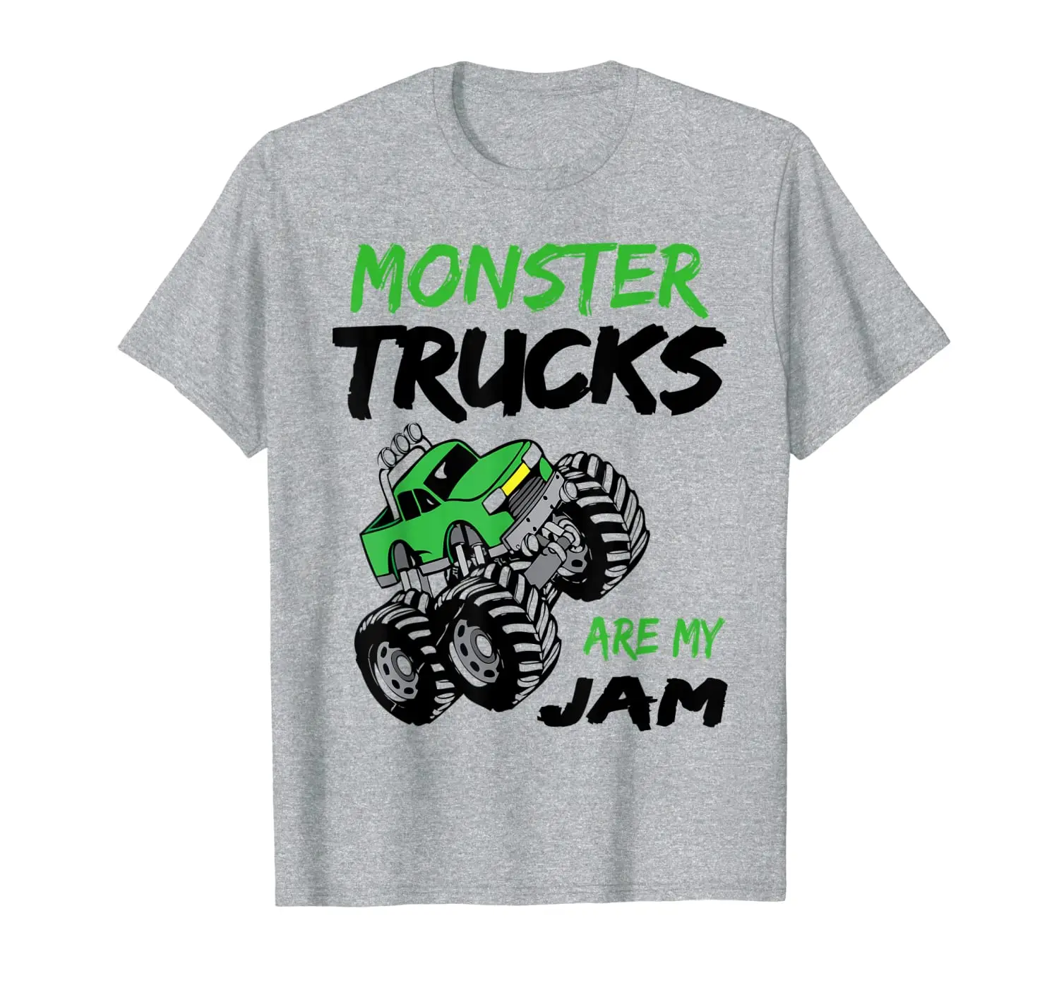 

Monster Trucks Are My Jam Classic Green Racing T-Shirt