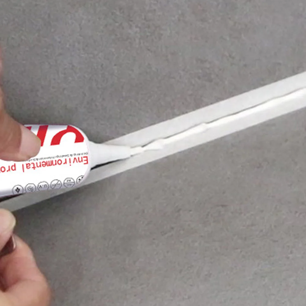White Tub and Tile Sealant Squeezed Tube Kitchen Bathroom Caulk 90ml J8 | Обустройство дома
