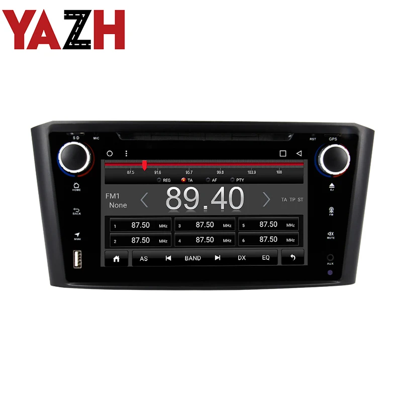 Автомагнитола YAZH 2 Din мультимедийный проигрыватель для Toyota Avensis 2008 Android 7 0 HD IPS гб + 32