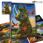 Алмазная живопись 5D сделай сам, животное, фантазия, полная Алмазная мозаика, наборы для вышивки крестиком, домашний декор, ручная работа, алмазная вышивка