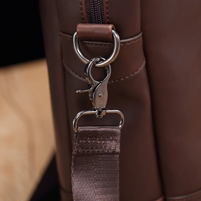 Портфель мужской из искусственной кожи водонепроницаемый большой мессенджер на