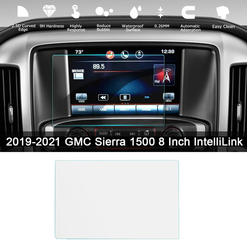 

Для 2019 2020 2021 GMC Sierra 1500 8-дюймовая навигационная Защитная пленка для контактного экрана пленка для аудио дисплея Закаленное стекло пленка