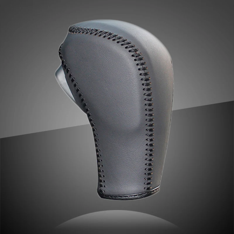 

Genuine Leather Gear Knob Cover for Chevrolet Captiva AT Car Gear Shift Knob Gear Stick Case PPC Auto Gear Shift Collars