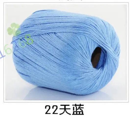22 5 шт.* 50 г пряжа для вязания linha de croche шелковая нить для наращивания вязания игл вязание хлопок ручная работа белье t50 - Цвет: 22