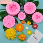 Новинка, силиконовые лепестки роз, резак, меридианы, Сахарный цветок, вафельная бумага для мастики и глины, форма для помадки, инструменты для украшения торта