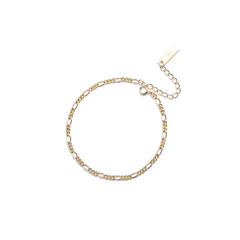 

S925 Sterling Silver Minimalist Chain Bracelet Thin Chain For Women Silver Bracelet Luxury Fine Jewelry Gift Dropship