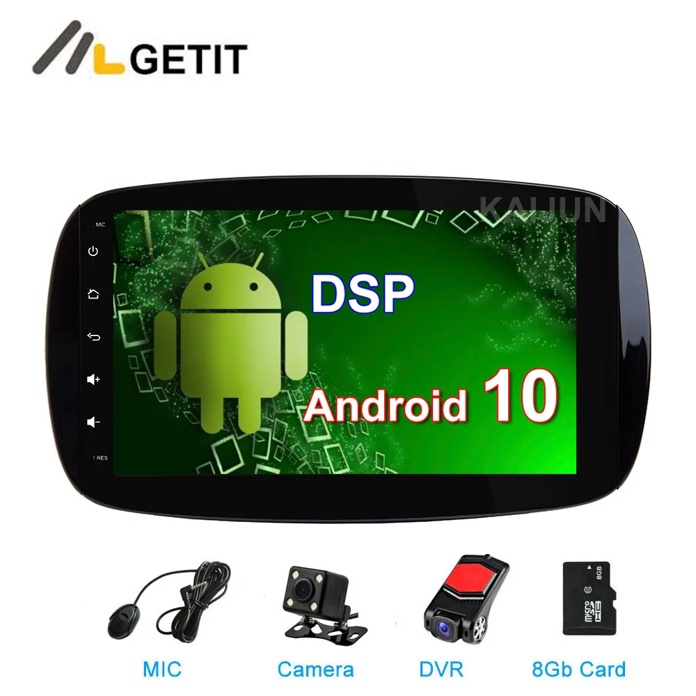 DSP Android 10 автомобильный DVD Мультимедиа Стерео gps для Benz Smart Fortwo 2016 2017 2018 с радио wifi BT |