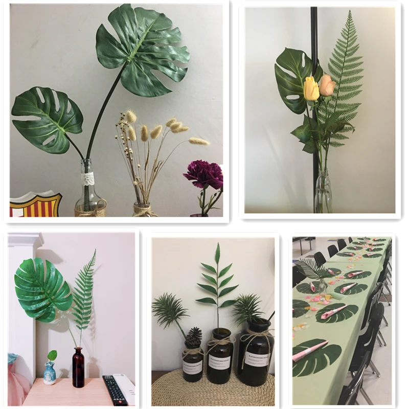 Искусственные тропические растения пластиковые листья черепахи Пальмовые