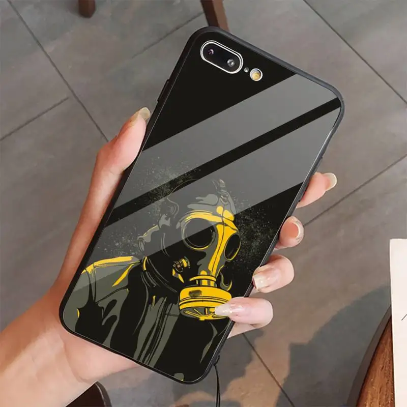 

Cartoon Art Cool Boys Back Phone Case Tempered glass For iphone 5C 6 6S 7 8 plus X XS XR 11 PRO MAX