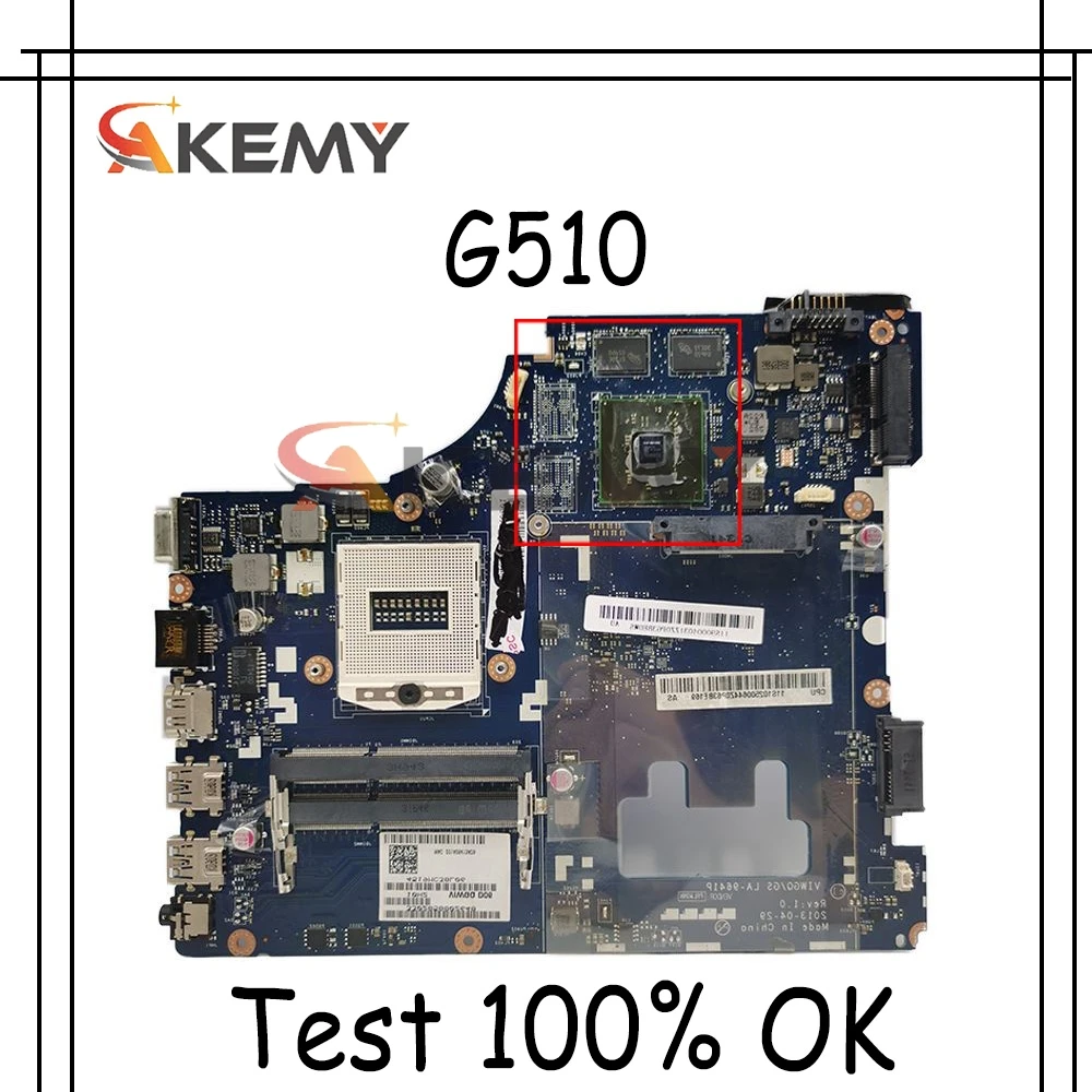 VIWGQ/GS LA 9641P для ноутбука Lenovo G510 материнская плата HM86 PGA947 DDR3L 100% полностью