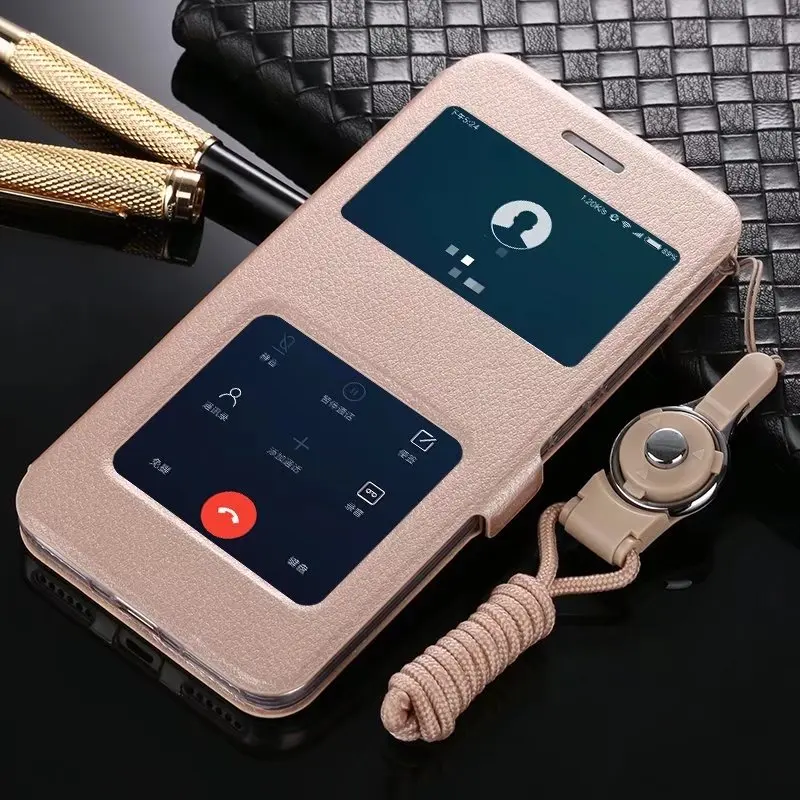 Чехол для Xiaomi Redmi Note 5A ультра тонкий флип-чехол из искусственной кожи Prime Pro чехлы с