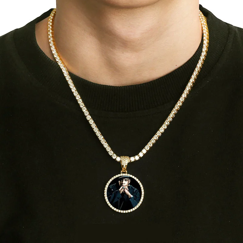 

Кулон в стиле хип-хоп с фианитами