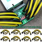 10 шт., 8-контактный разъем PCI Express на Dual PCIE 8 (6 + 2), кабель питания 50 см, видеокарта для материнской платы, PCI-E GPU, кабель питания, сплиттер