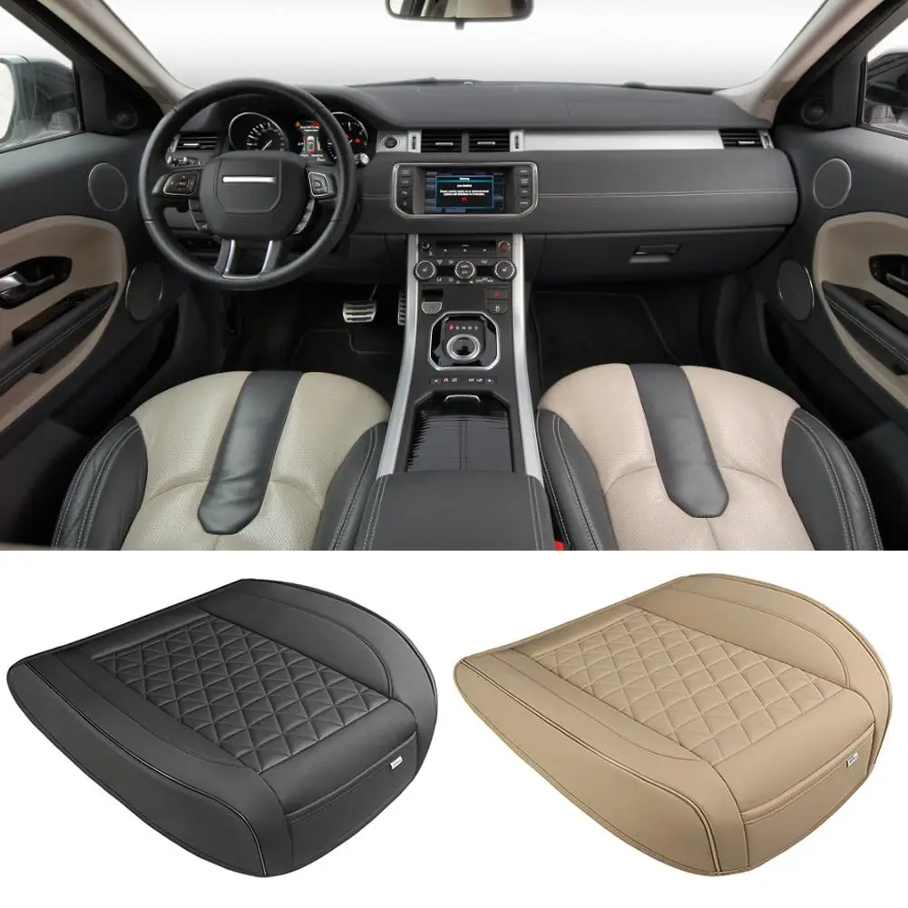 Автомобильная универсальная подушка для сидения из искусственной кожи с
