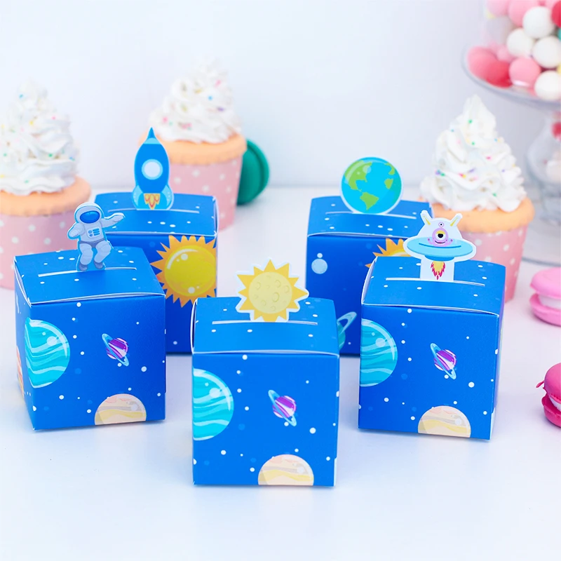 Es Candy Wrapping Brithday Party Supplies Spaceman For Kids Birthday Decor Paper Rocket Earth
