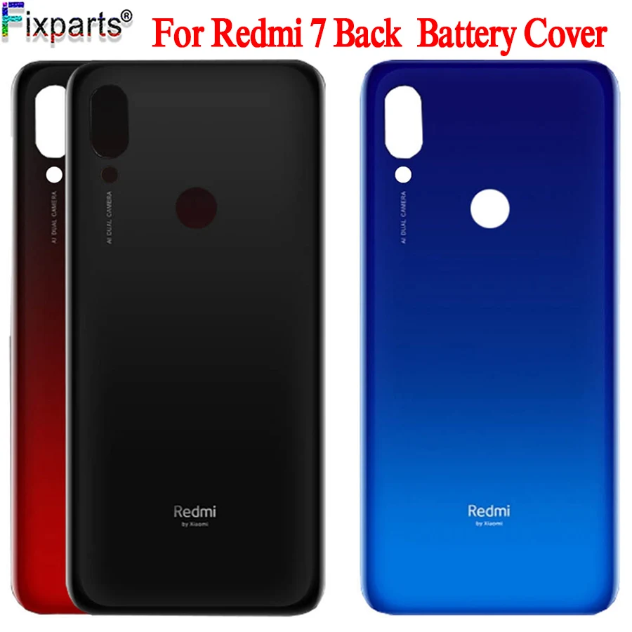 Задняя крышка батарейного отсека для Xiaomi Redmi 7 задняя корпуса панель Redmi7 замена