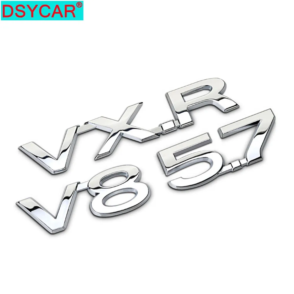DSYCAR 1 шт. 3D металлический VXR V8 5 7 автомобильный боковой брызговик задний багажник