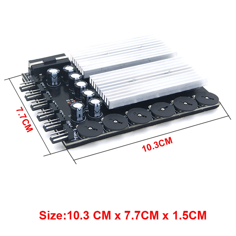 3 контактный контроллер скорости вентилятора Molex 4pin или SATA Powerd 6 / 8 Way ручка
