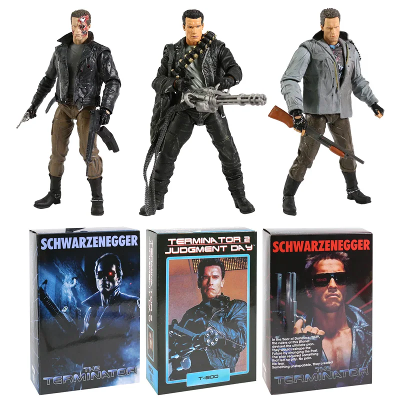 

The Terminator T-800 NECA Collection Action Figure Arnold Schwarzenegger PVC Model Figurals