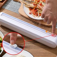 food wrap dispenser cutter kitchen tool foil cling film wrap dispenser plastic wrap cutter storage holder box for kitchen