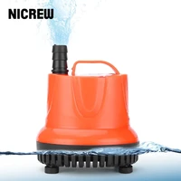 nicrew aquarium submersible water pump fish tank bottom suction port control clean water change filter manure suction pump 30w