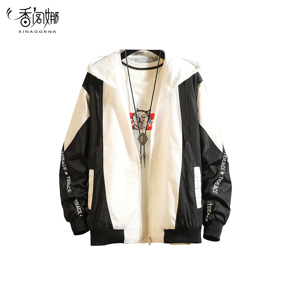 Тонкий Свободный Повседневный подростковый пиджак модная куртка на молнии для