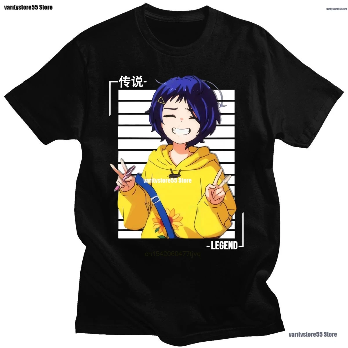 

Футболка с коротким рукавом с принтом аниме чудо-яйцо