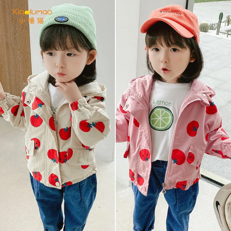 

acket for girls 8 years childrens jacketwith pocket cotton trench coat for girl kids fleece jackets dropshipping tiktok clothes