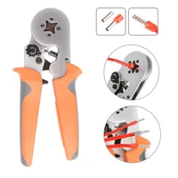 tubular terminal crimping tools mini electrical pliers hsc8 16 66 4 0 25 10mm2 23 7awg 0 25 6mm2 high precision clamp sets