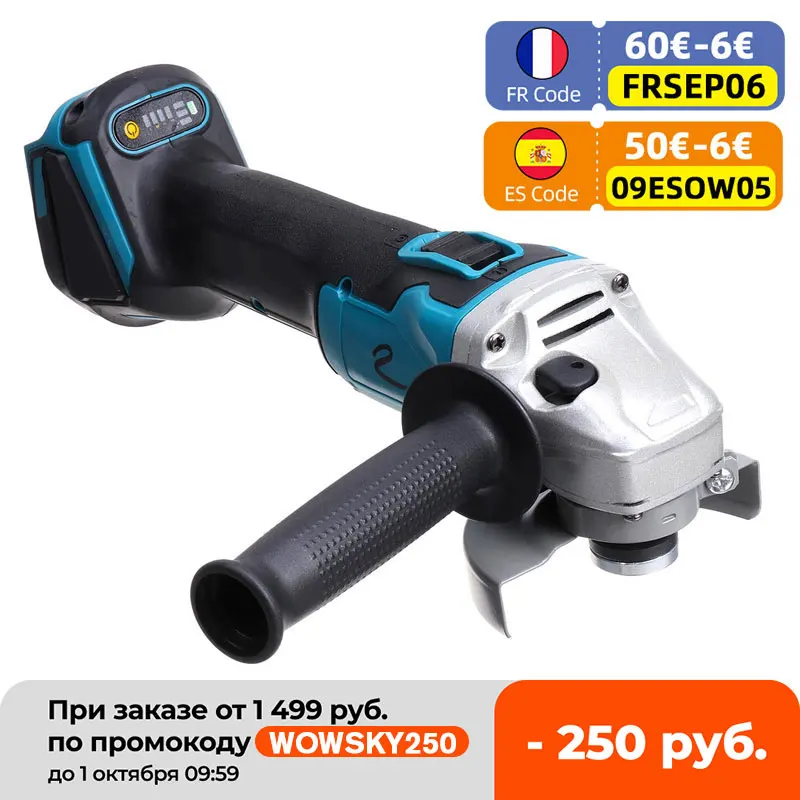 

125 мм/100 мм бесщеточная Беспроводная угловая шлифовальная машина с переменной скоростью, DIY режущая шлифовальная машина, электроинструменты...