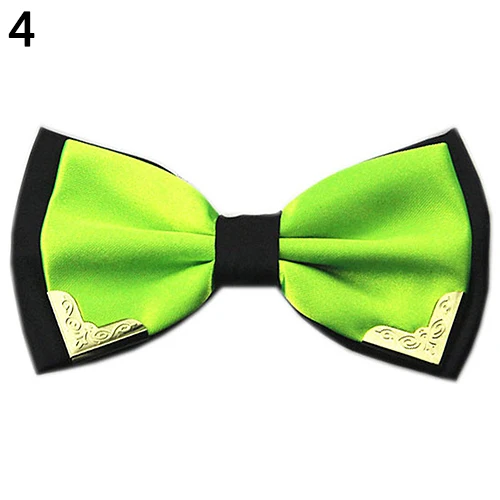 

Adjustable Ties for Men faux leather Bow Ties Wedding Party Metal Decor Bow Tie Bowtie Necktie Male Clothing Accessories Bow Tie