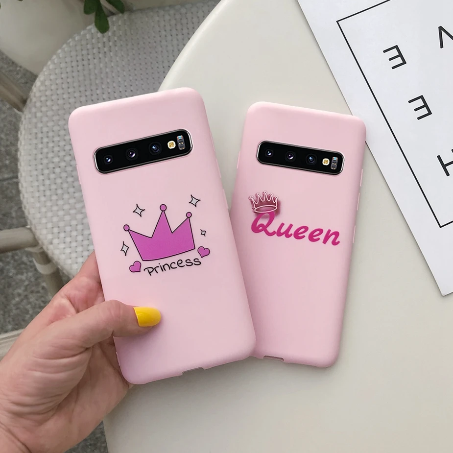 Мягкий чехол из ТПУ для Samsung Galaxy S10 милый тонкий матовый Plus S10E S 10 E чехол-бампер |