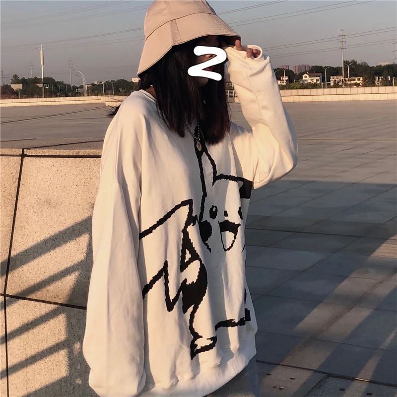Women Sweetshirts Autumn Winter Sweatshirt Women Harajuku Hoodie Oversized Hoodie Kawaii Clothes Women Pullovers Slim Vintage