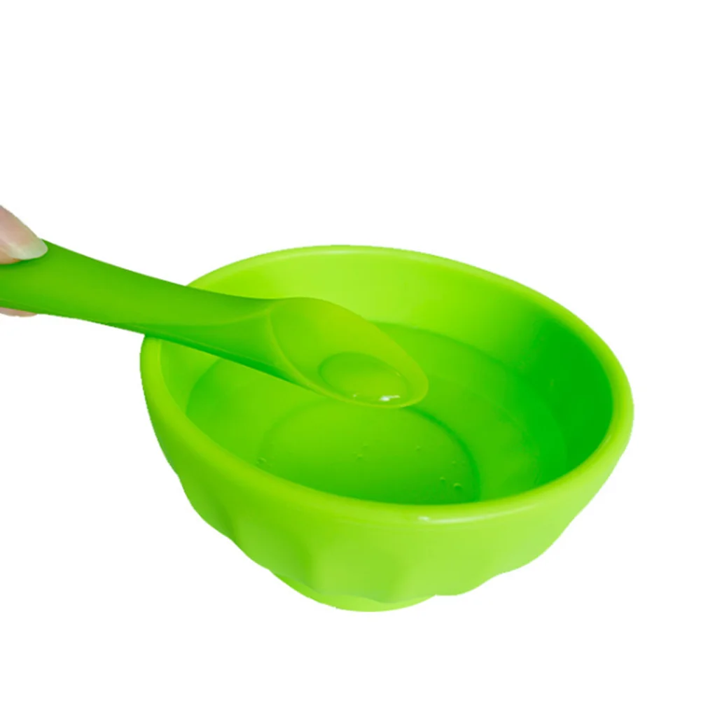 

2pcs Feeding Teether Spoon For Baby Multifunction Ergonomics Non Toxic Infant Bamboo Leaf Food Grade Flexibility Anti Slip