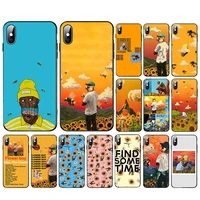 flower boy soft black tpu design painted phone case for iphone 11 11pro max 6s 6plus 6 7 8 plus 5 5s se 2020 x xr xs max covers