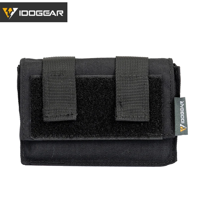 Black IDOGEAR Тактический шлем универсальный чехол съемный задний Чехол NVG противовес аккумуляторная сумка 3549 - Цвет: Black