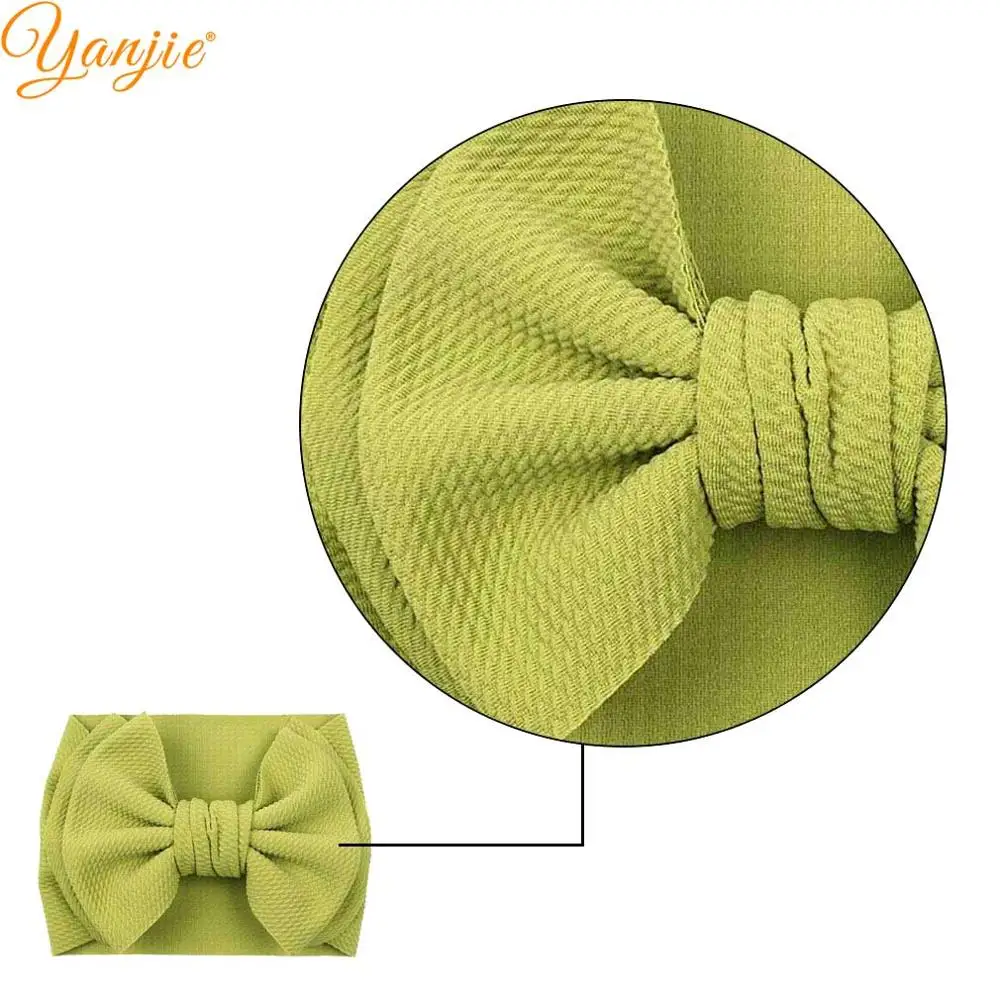 Новое поступление 2021 большая 7 &quotповязка на голову с бантами вафельная ткань
